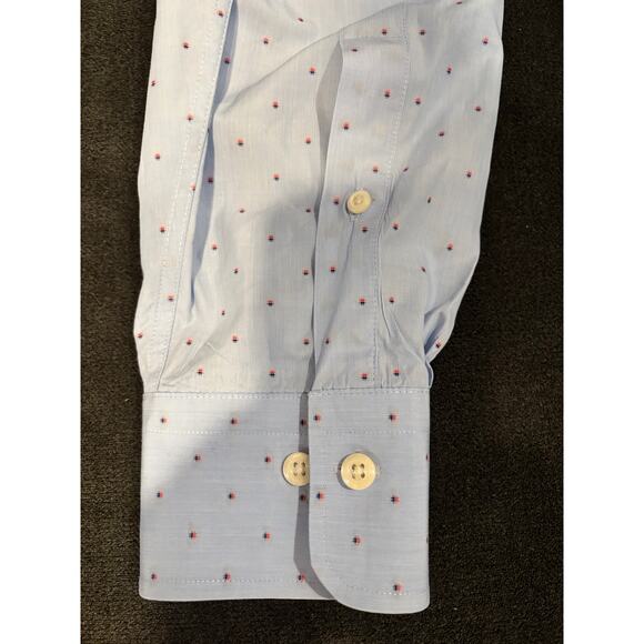 Peter Milar seaside button down mens shirt light blue size 2XL 100% cotton - Picture 7 of 9